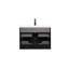 Panneau inférieur de remplacement pour meuble sous-vasque de salle de bain GF-24V11PD24GB - Finition en bois noir