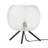 11.5" H Libby Black Tripod Table Lamp With A Clear Textured Glass Globe Shade - George Oliver