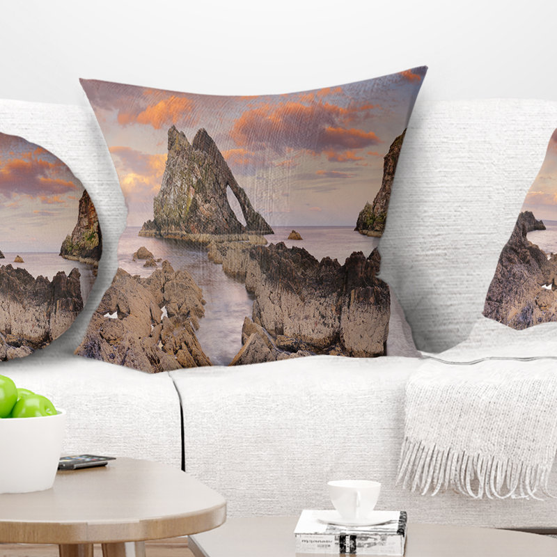 Coussin en écosse rock, 18 po x 18 po, Coussin décoratif