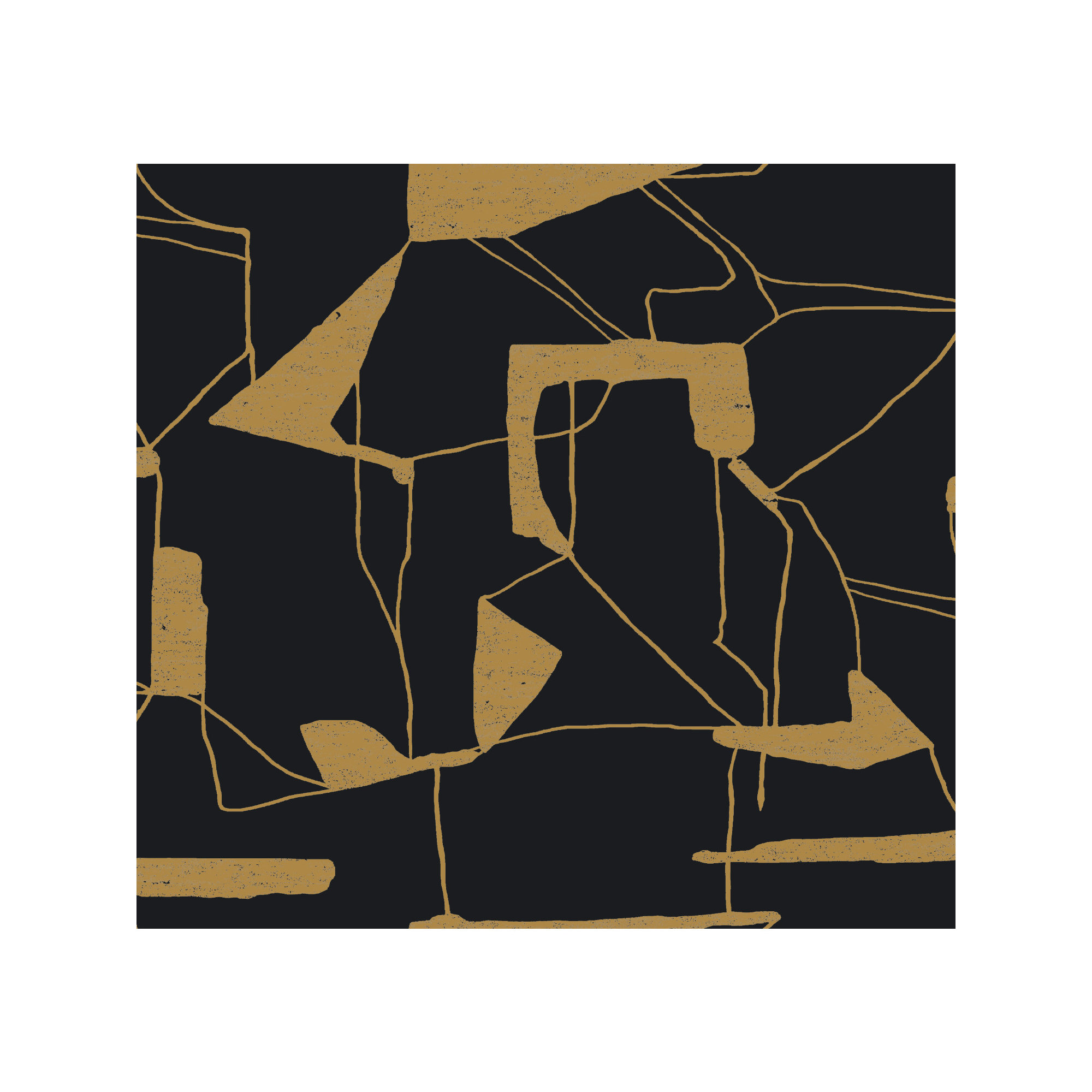 Alza Abstract Roll, Black/Gold