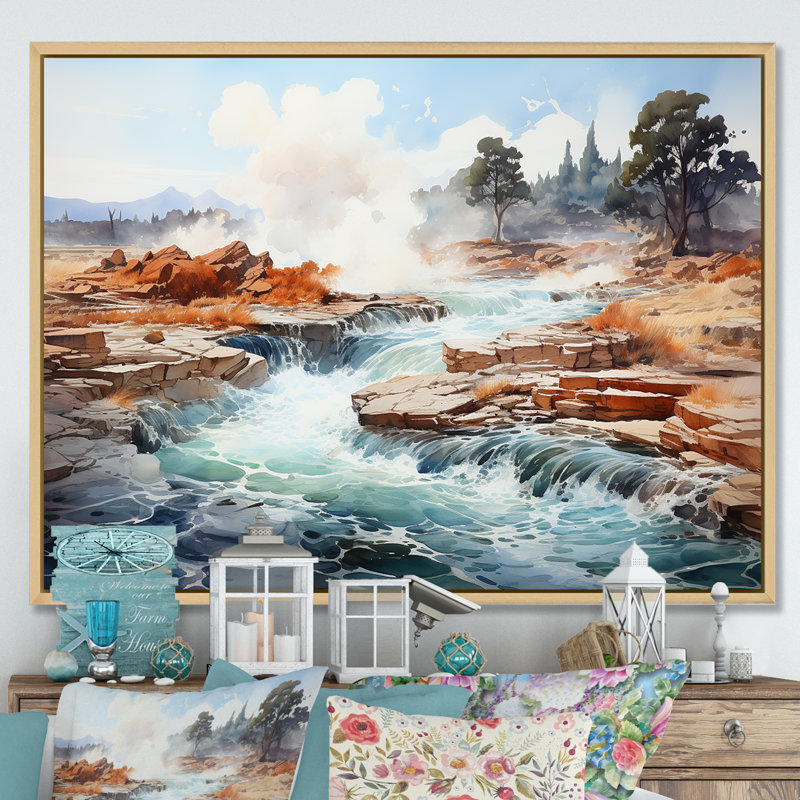 Minimal Geyser Horizon I, Cadre naturel flottant, H 12 po x l 20 po x P 1 po