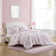 Evie Laura Ashley Pink Cotton Reversible Comforter Set