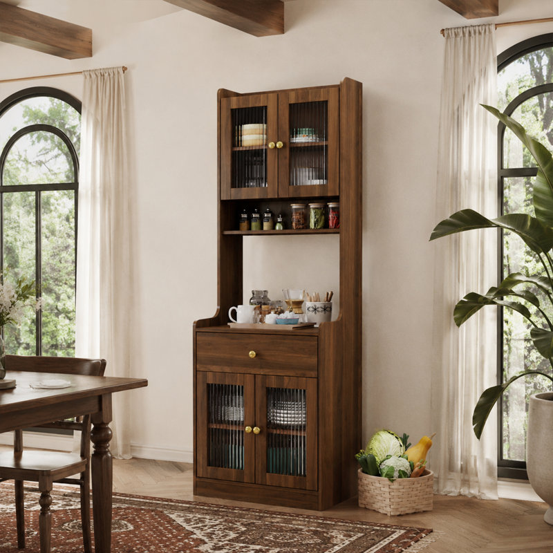 Buffet autoportant 70 po Farmhouse, Brun
