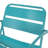 Teal Iron Chair: Enjoy Relaxing Times, 24.02 In. Depth, 27.16 Width, 25.92 Height, 13.9 Lb Patio Relaxation Luxury,