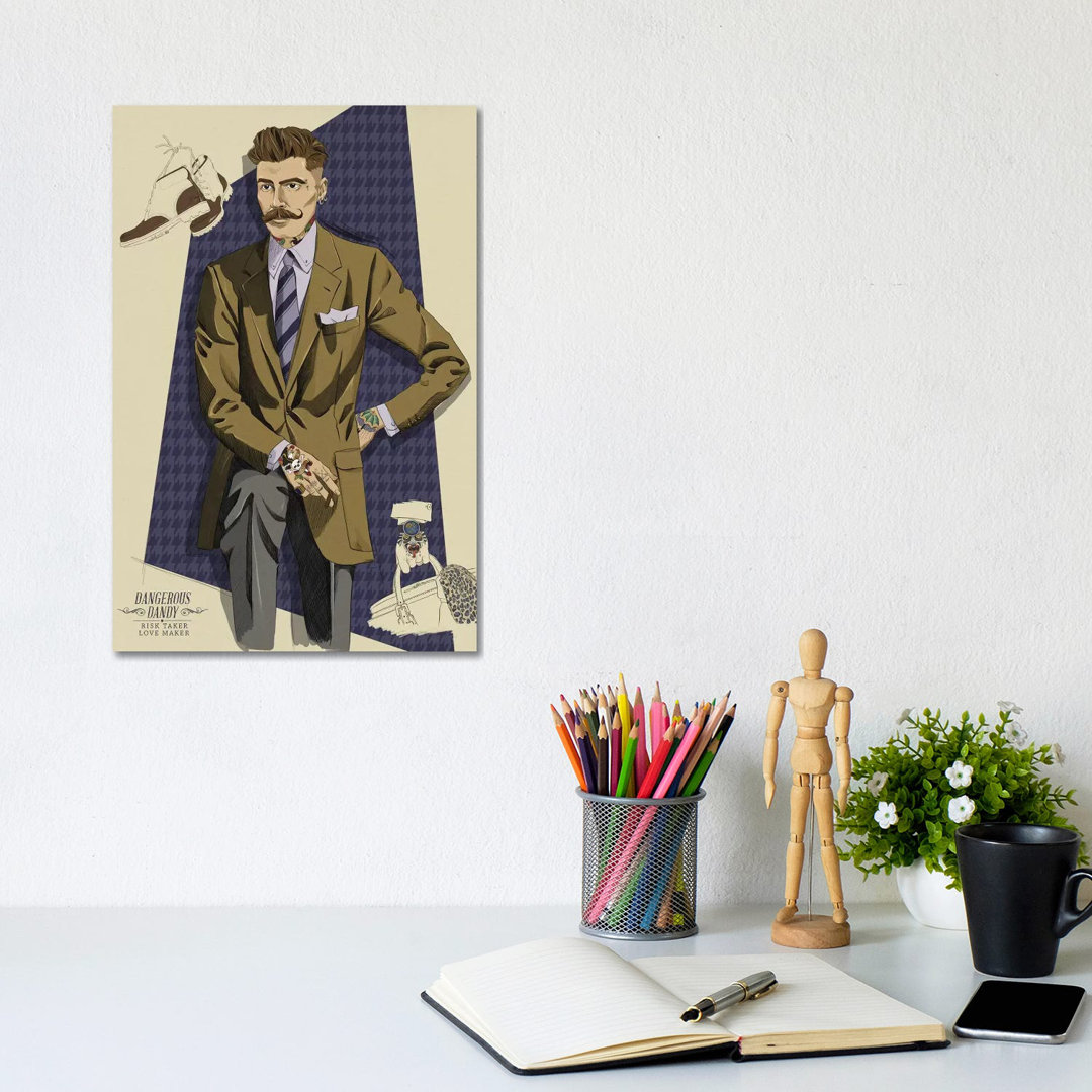 Dangerous Dandy by 5by5collective - Gallery-Wrapped Canvas Giclée on Canvas