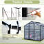 Black Polycarbonate Greenhouse With Secure Door And Stable Frame For Garden, Backyard, Management Plants In