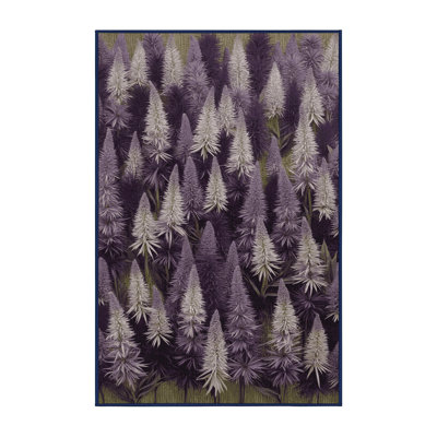 Tapis botanique lavable à la machine
