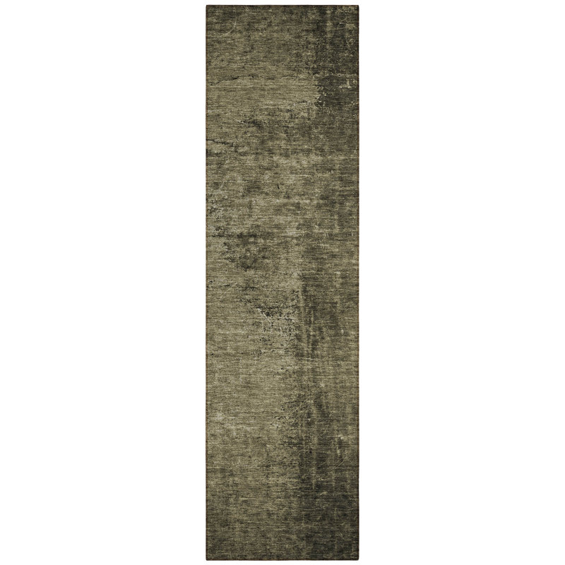 Tapis de couloir d'extérieur 8 po gris