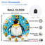 Horloge murale pingouin