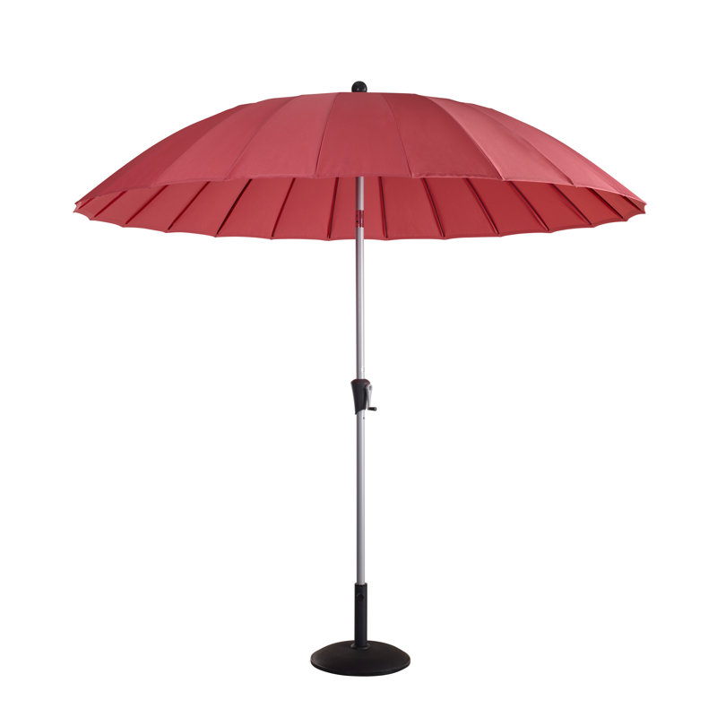 Shanghai 2.7m Traditional Parasol, Coral Red