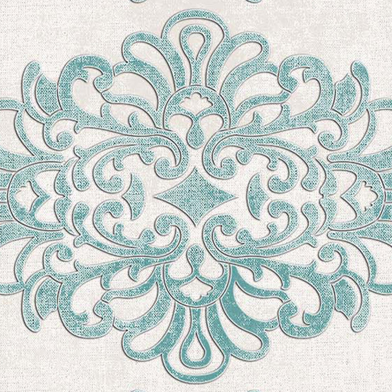 Tapis oriental en polyester tissé à la machine Novelty Ehrhardt, Nouveauté 2 pi 7 po x 6 pi 7 po