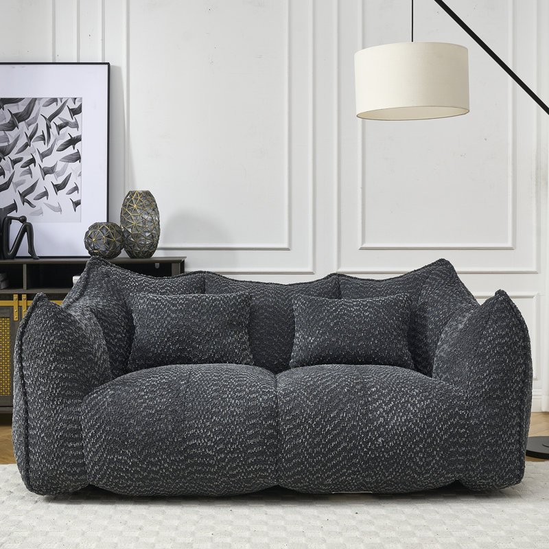 Canapé Boneless Cloud Comfy, siège Tewkesbury, pour salon, sans assemblage, chenille, H 23,23 po x l 64,57 po x P 33,86 po, 2