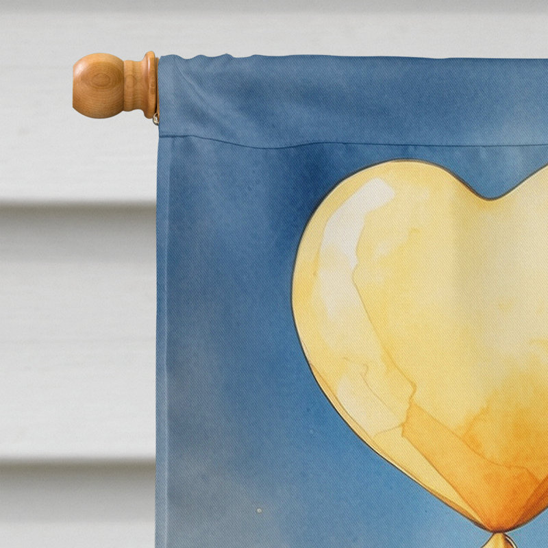 Drapeau «Happy Birthday House», Braque allemand à poil court