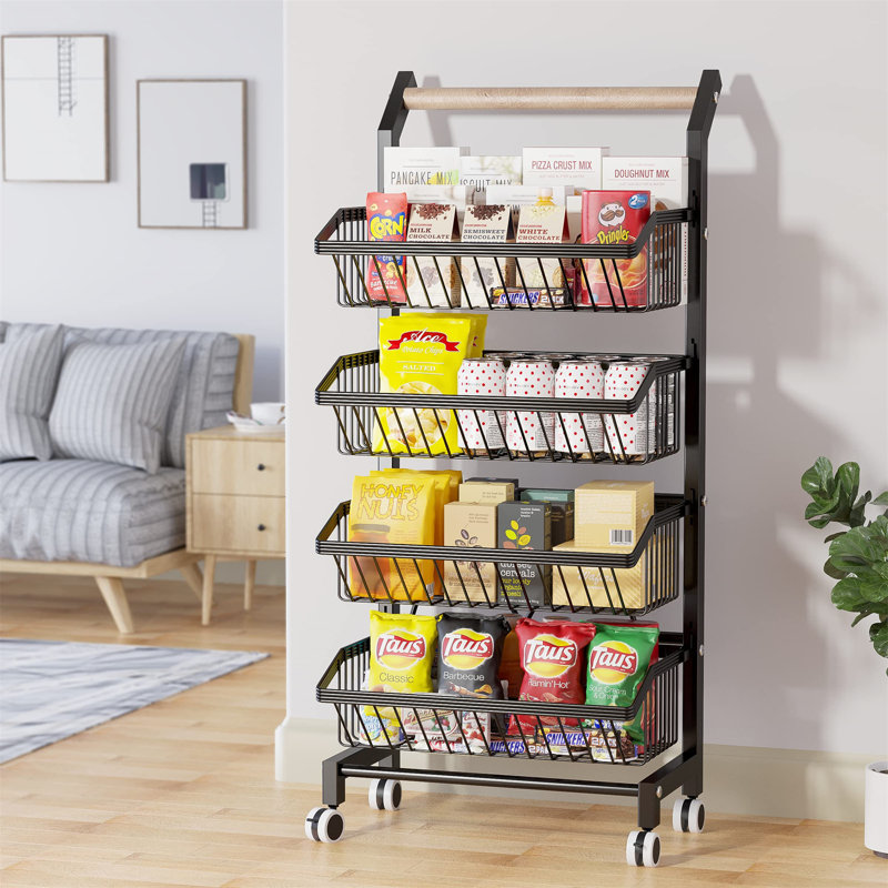 35.43'' H x 15'' W Utility Cart with Wheels
