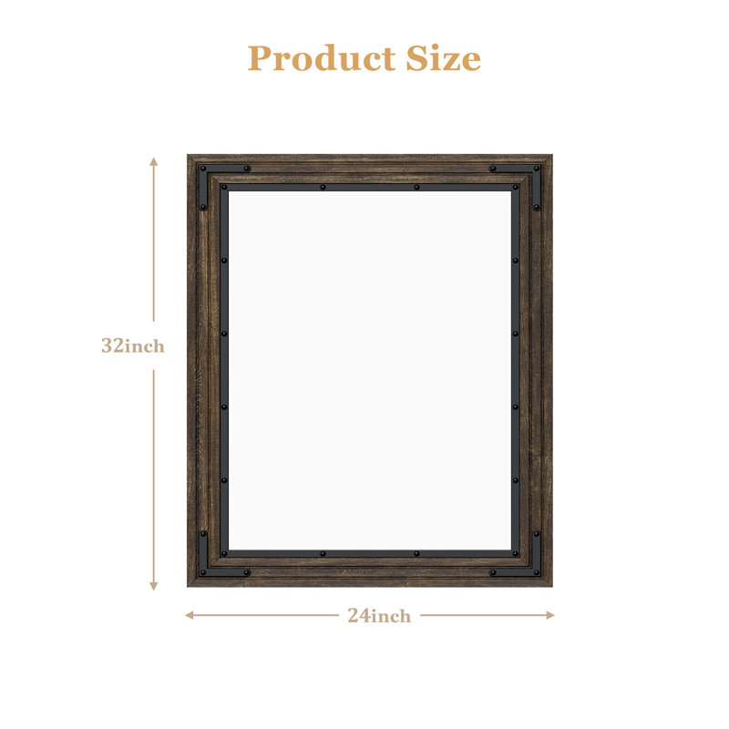 Miroir de salle de bain Callah, 32 po x 24 po