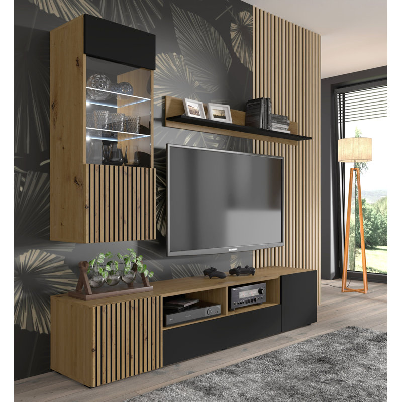 Anghelache Unfinished TV Stand for TVs up to 88"