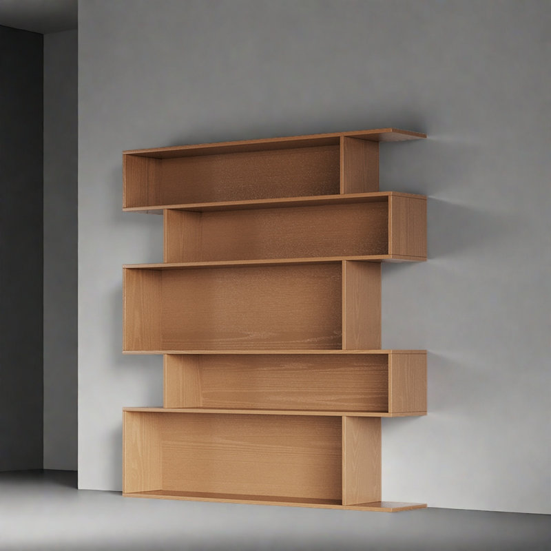 Bibliothèque créative et tendance, (5 tablettes) H 66,9 po x l 62,9 po x P 11,8 po