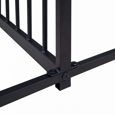 Metal House Platform Beds,Two Shared Beds