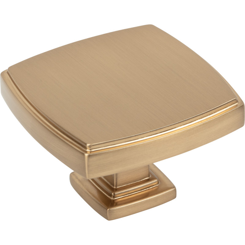 Square Knob, Satin Bronze