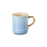 Le Creuset Stoneware Mug With Gold Metallic Handle Mug, 14 Oz., Provence