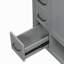 Meuble-lavabo 30 po avec comptoir, meuble-lavabo avec deux portes et deux tiroirs, bois massif, tablette ouverte, panneaux de fibres à densité moyenne, un paquet, gris
