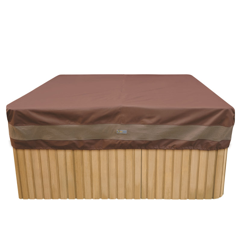 Ultimate Duck Covers Square Hot Tub Cover in Brown, 14" H x 96" W x 86" D