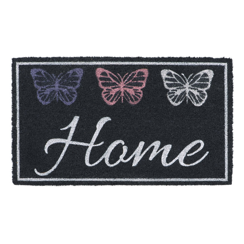 Home Butterflies 40 x 70 cm Non-Slip Indoor + Outdoor Door Mat