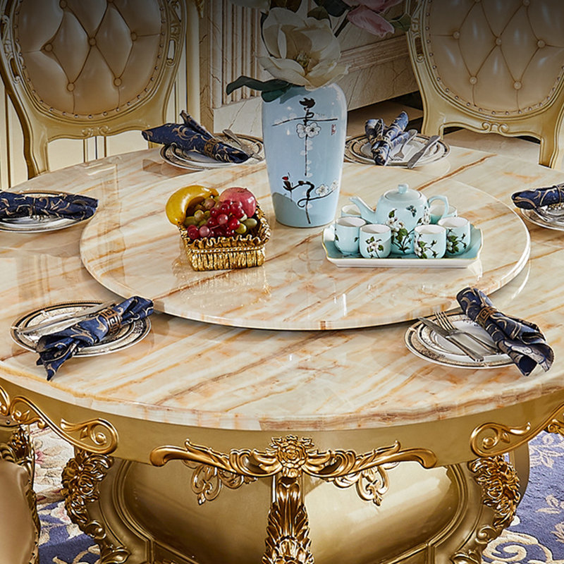 Ensembles de table de salle à manger luxueux, H 29,9 po x L 51,1 po x l 51,1 po