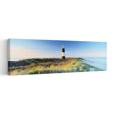 Lighthouse On The Coast, Spurn Head Lighthouse, Spurn Head, East Yorkshire, England Abstract Contemporary Architecture Landscape Wall Art