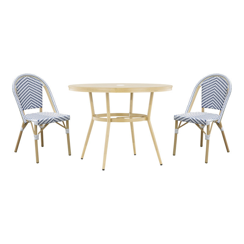 Ensemble de salle à manger Cato, Noir, H 30 po x L 40 po x l 40 po
