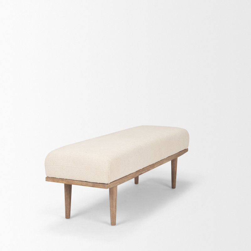 Banc rembourré Thorin, Brun, Beige
