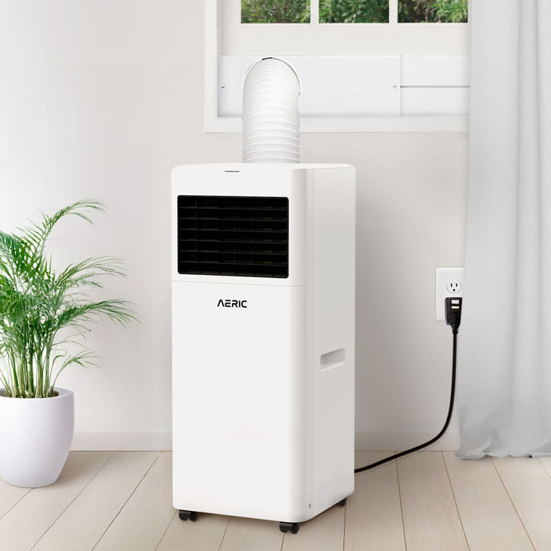 Aeric Portable Air Conditioner with Remote, Caster Wheels & Washable Filter