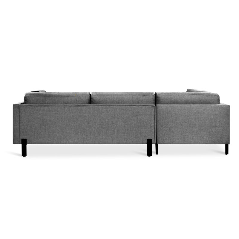 Silverlake Sectional, Andorra Pewter Performance Basketweave, Left Hand Facing