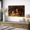 «Whimsical Anthropomorphic Animal Scene», impression sur toile encadrée, impression sur toile