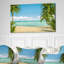 Palms at Caribbean Beach - impression d'art graphique-1088741606-1074222786