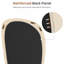 Miroir mural asymétrique en bois massif sculpté Boho L 48 po x l 24 po