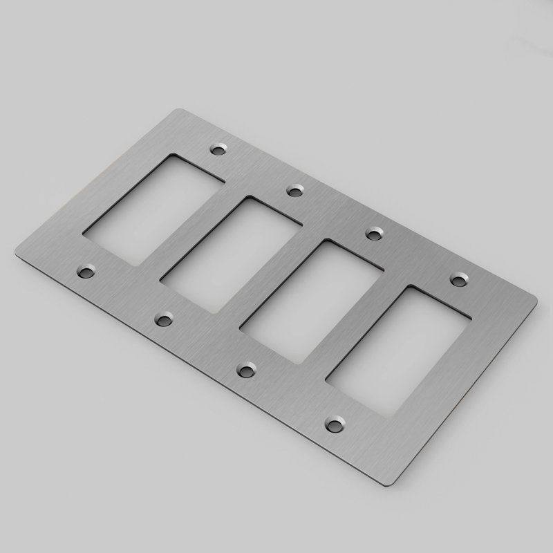 Plaque 4G / sans logo, Acier