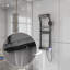 Modern Thermostatic Shower System with Rainfall & Waterfall Shower Head, Body Jets, Handheld Shower and Tub Spout, 12 Spray Modes SPA Shower Panel in Grey