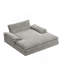 Double chaise longue surdimensionnée rembourrée avec accoudoirs larges pour les salons, les appartements-1214894047