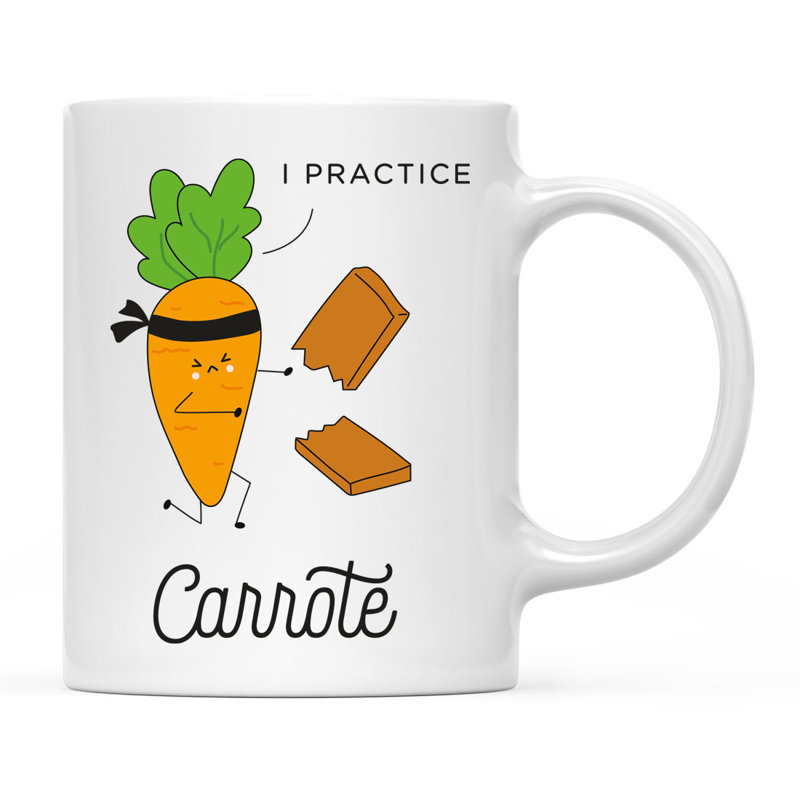 Tasse à café Funny Food pun, Carotte