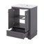 Meuble-lavabo autoportant avec tablettes réglables Modern-116925758-116925754