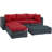 Modway Summon 5-pc Outdoor Patio Sectional Set With Sunbrella Cushions in Canvas-38631790