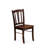 3 Piece Modern Dining Table Set Contains a Round Wooden Table with Pedestal and 2 Dining Room Chairs, Mahogany-137230298