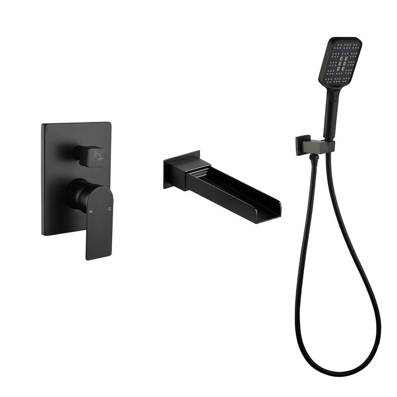 All-In-One Kit with Rough in-Valve, Matte Black