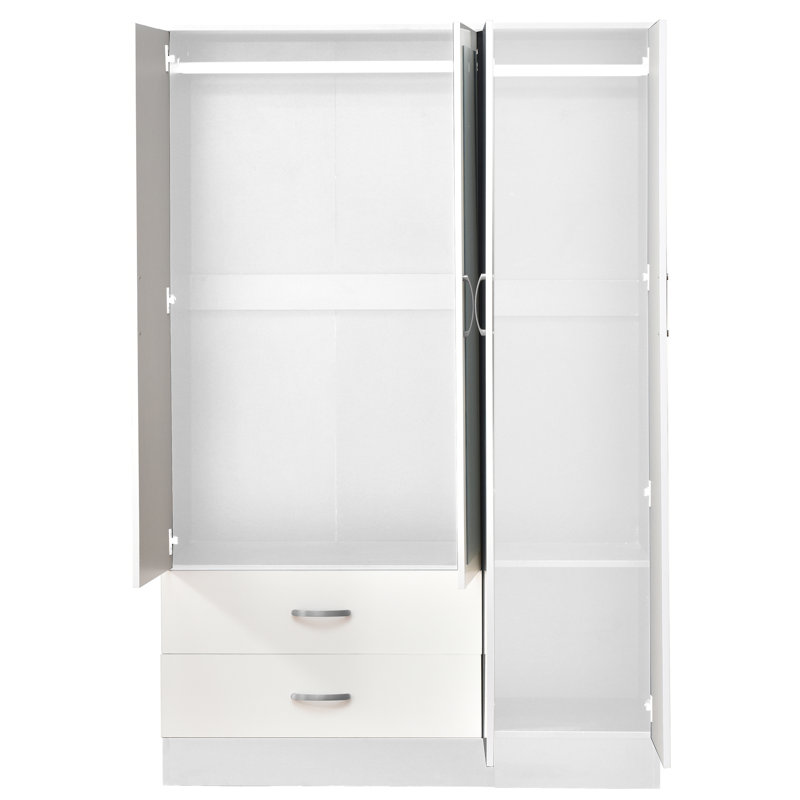 Everheart 3 Door Solid Wood Wardrobe