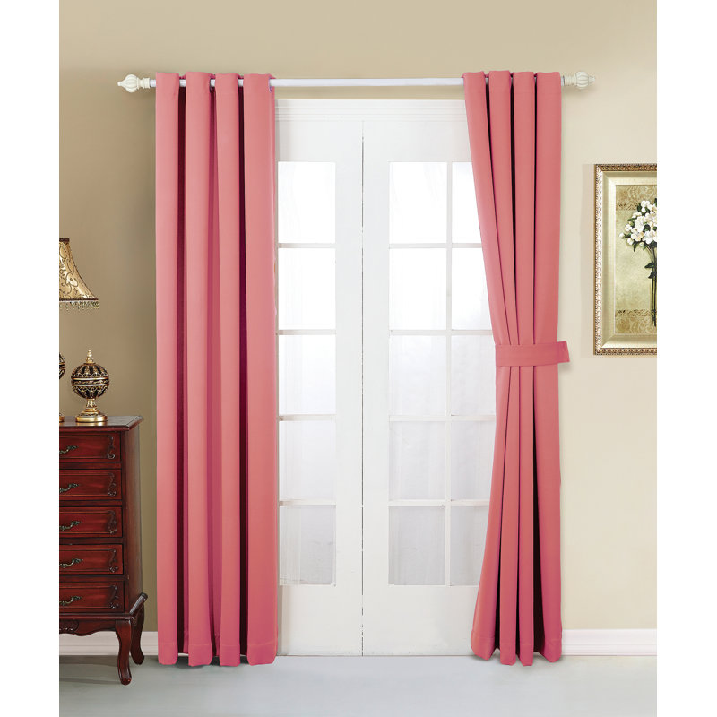 Blackout Curtain Pair, Strawberry Ice, 137.2cm W x 160cm L