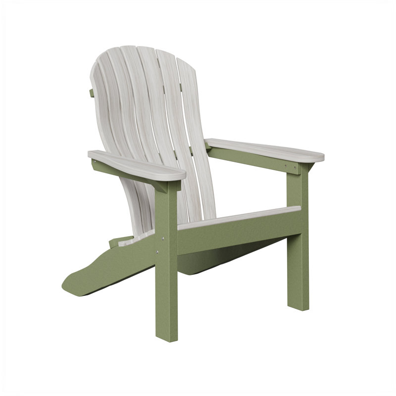 Berlin Gardens Contour Adirondack Chair, Seashell with Sage
