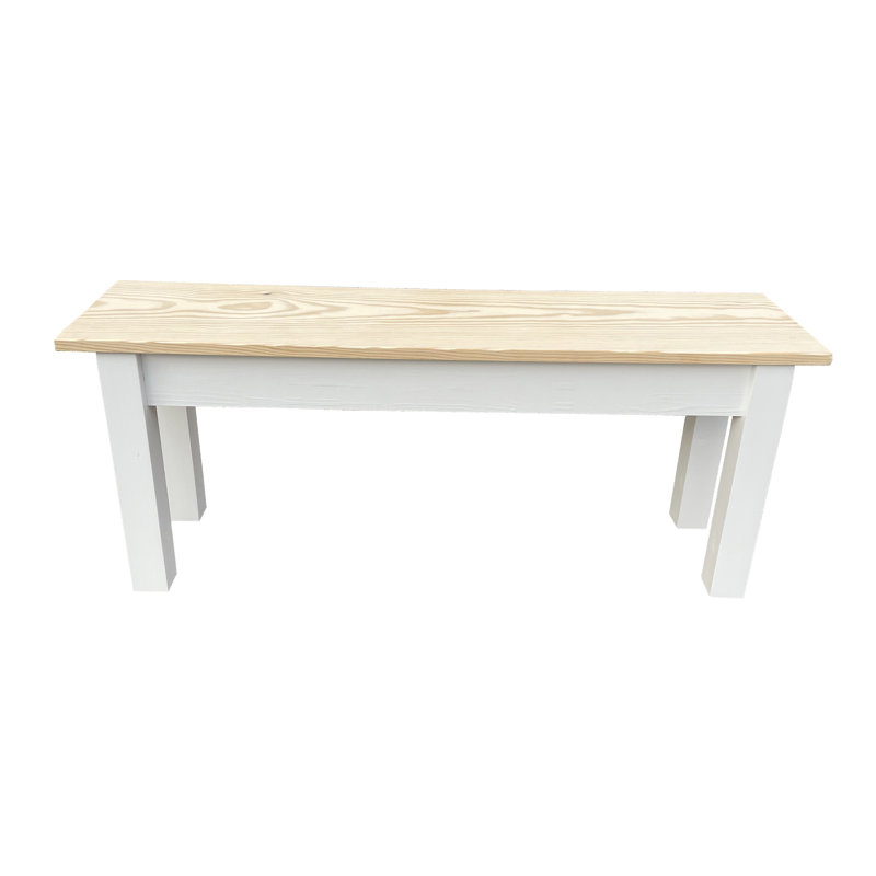 Jarrard Solid Wood Bench, 17" H x 24" W x 12" D