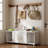 2-Door Storage Bench with Open Cubbies