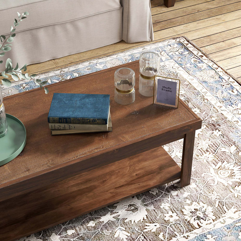 Table basse simple Bara, Brun